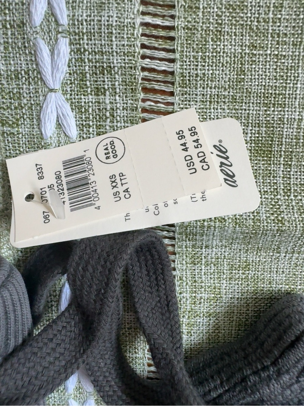 Ribbed Knit joggers in Charcoal Gray - Picture 3 of 4